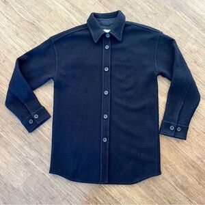 Aritzia The Group Babaton Merino Wool Shacket, Sz S, Navy